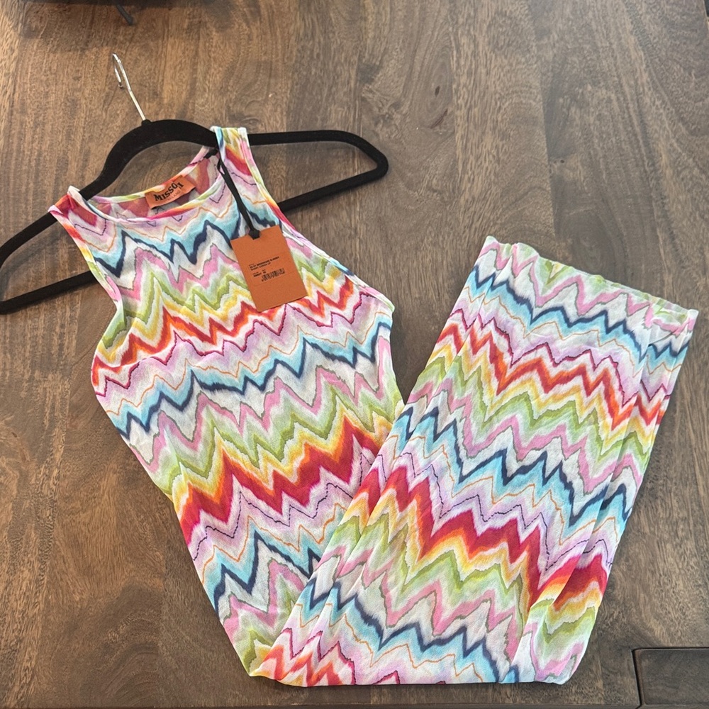 Mission zig zag beach cover up